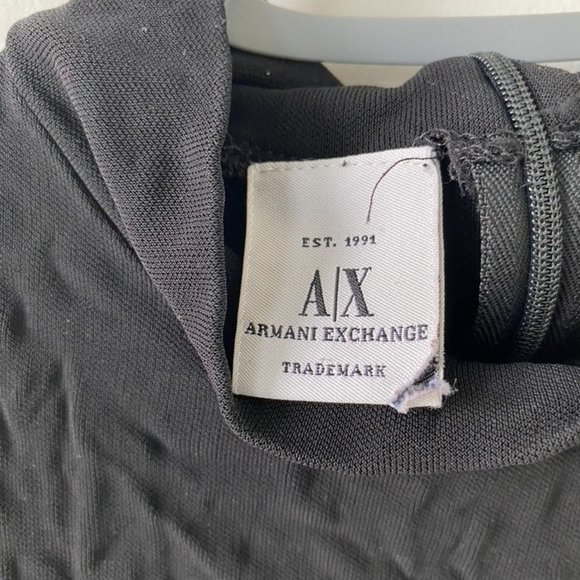 Armani Exchange Short Sleeve Black Turtleneck - Picture 3 of 8